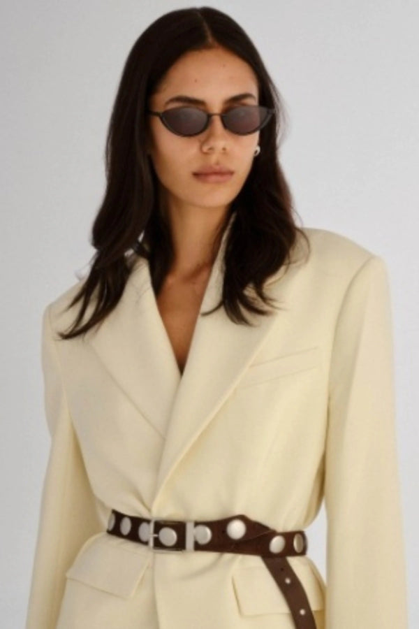 Lia Black by Luv Lou, cat-eye sunglasses with black frame and smoke lenses, a trendy piece perfect for timeless everyday wear or chic summer styling.