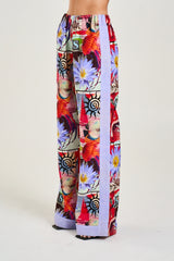 Linen Pant Dazed Print by Summi Summi, relaxed linen pants with contrast trim. Perfect for summer styling or everyday wear.