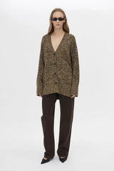 Lloyd Funnel Neck Sweater Chocolate by Camilla and Marc - oversized knit sweater with funnel neck and soft texture, perfect for cozy elevated styling.