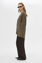 Lloyd Funnel Neck Sweater Chocolate by Camilla and Marc - oversized knit sweater with funnel neck and soft texture, perfect for cozy elevated styling.
