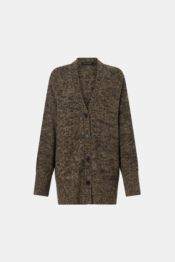 Lloyd Funnel Neck Sweater Chocolate by Camilla and Marc - oversized knit sweater with funnel neck and soft texture, perfect for cozy elevated styling.