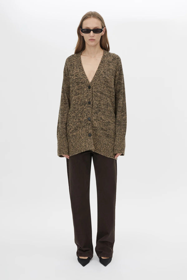 Lloyd Funnel Neck Sweater Chocolate by Camilla and Marc - oversized knit sweater with funnel neck and soft texture, perfect for cozy elevated styling.