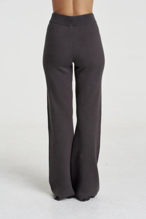 Lounge Knit Pant Shadow by Summi Summi – relaxed organic cotton knit pants for elevated comfort and everyday wear.