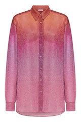 Lumiere Shade Shirt by Oséree – a metallic shirt with luminous finish and soft drape. Perfect for elevated styling.