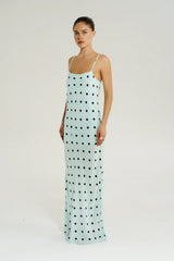 Luna Maxi Dress Pinot Drops by Summi Summi - flowing viscose maxi dress with printed design, designed for a soft feminine silhouette.