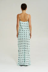 Luna Maxi Dress Pinot Drops by Summi Summi - flowing viscose maxi dress with printed design, designed for a soft feminine silhouette.