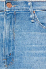 MOTHER The Doozy Room Service jeans, light wash flare denim with high rise fit and vintage inspired silhouette, everyday jeans for casual styling.