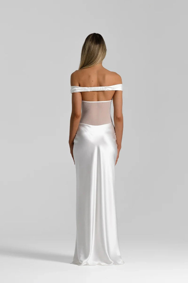 MU A51S Gold by Miu Miu – rimless wraparound rectangle sunglasses with gold metal temples and bold logo lenses for a sleek modern look.
