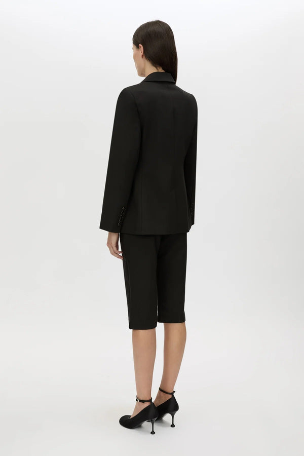 Mackinley Fitted Blazer by Camilla and Marc, a black single-breasted blazer with structured shoulders, slim silhouette, and tailored finish.