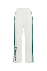 Mallorca Trackpant Snow by Araminta James, cotton knit pants with velour trims and relaxed fit, a trendy piece perfect for laid-back or coordinated styling.