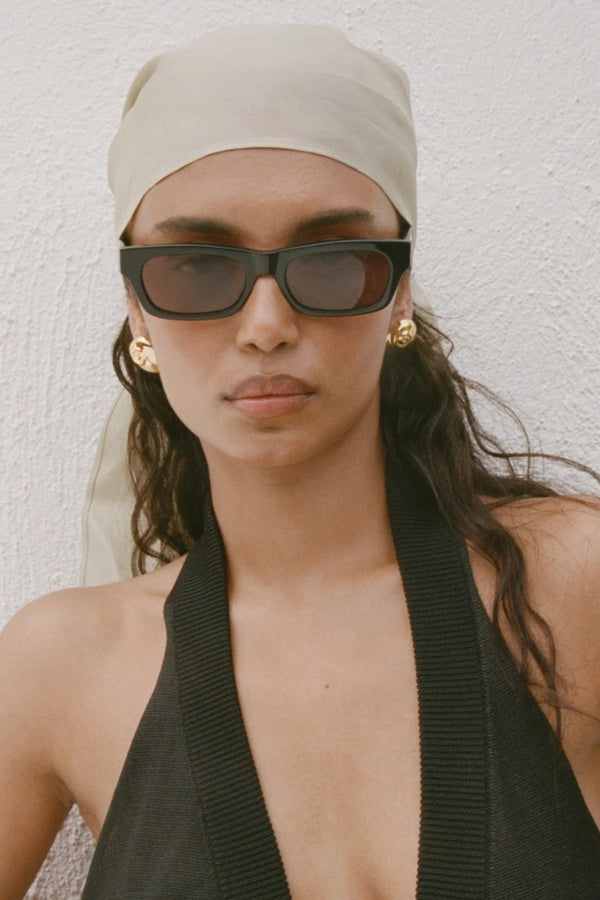 Mare Earrings Gold by Heaven Mayhem – shell inspired gold earrings with rounded sculptural silhouette.