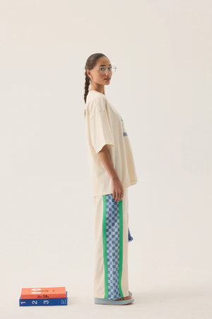 Margarita Tee by Araminta James — an oversized natural cotton tee with a front graphic, perfect for relaxed everyday styling.