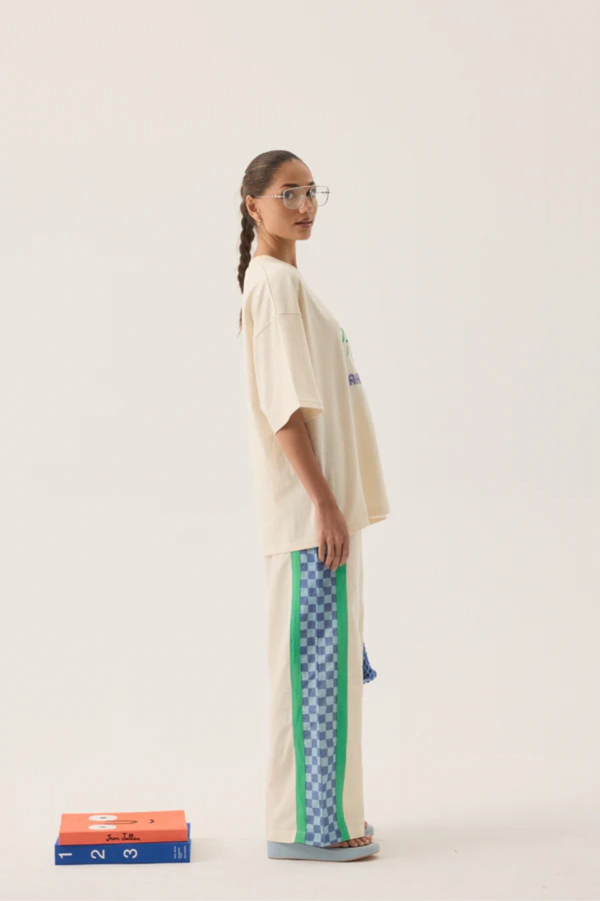 Margarita Tee by Araminta James — an oversized natural cotton tee with a front graphic, perfect for relaxed everyday styling.
