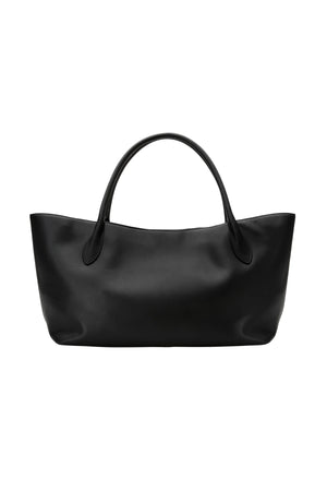 Marlow Tote Black by Reh Studios - genuine leather tote with spacious interior and sleek structure, perfect for work, travel, and daily essentials.