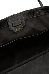 Marlow Tote Croc Embossed by Reh Studios, leather tote with structured design. Perfect for work, travel, or everyday use.