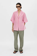 Merle Short Sleeve Shirt Rose Pink by Camilla and Marc – a relaxed textured shirt with pintuck detail. Perfect for polished styling.
