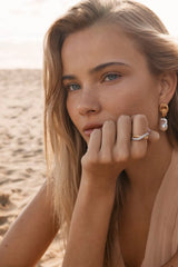 Mescal Ring by Amber Sceats, layered crystal and gold ring, perfect for elevated everyday or evening styling.