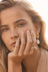 Mescal Ring by Amber Sceats, layered crystal and gold ring, perfect for elevated everyday or evening styling.