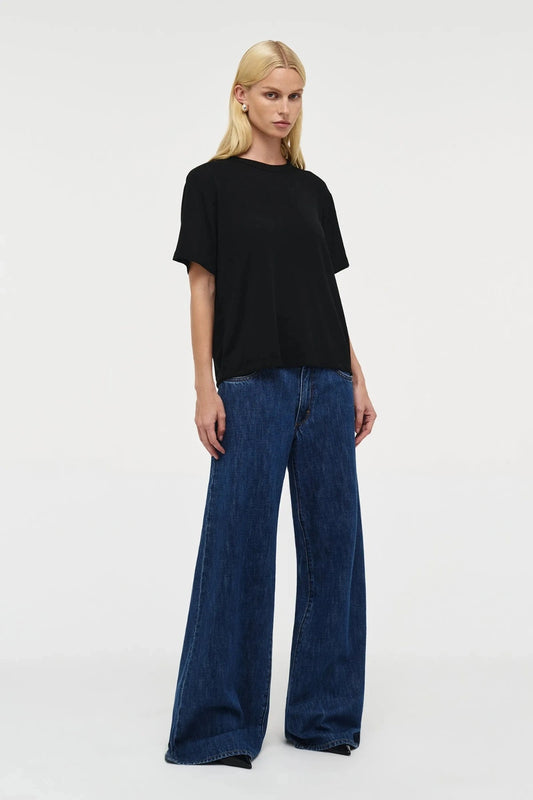 Milla Wide Indie by Neuw Denim, mid-rise wide-leg jean in lightweight rigid denim with ultra-long inseam, a trendy relaxed piece perfect for modern effortless style.