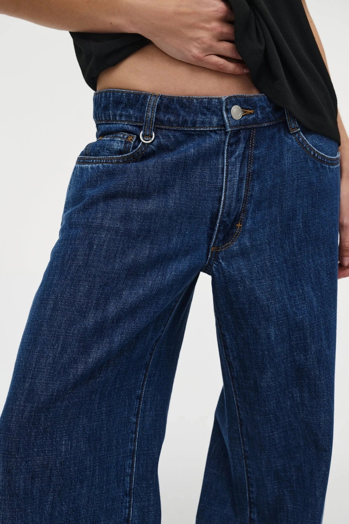 Milla Wide Indie by Neuw Denim, mid-rise wide-leg jean in lightweight rigid denim with ultra-long inseam, a trendy relaxed piece perfect for modern effortless style.