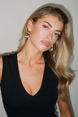 Mini Knot Earrings Mixed Metals by Heaven Mayhem – gold and silver knot earrings. Perfect for everyday styling.
