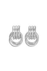 Mini Knot Earrings Silver by Heaven Mayhem – silver knot earrings with sleek design. Perfect for everyday styling.