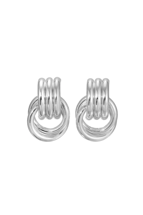 Mini Knot Earrings Silver by Heaven Mayhem – silver knot earrings with sleek design. Perfect for everyday styling.