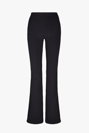 Neoprene Flared Leggings by Commando, high-rise flared neoprene pants with smoothing waistband and light compression, perfect for sleek, flattering everyday style.