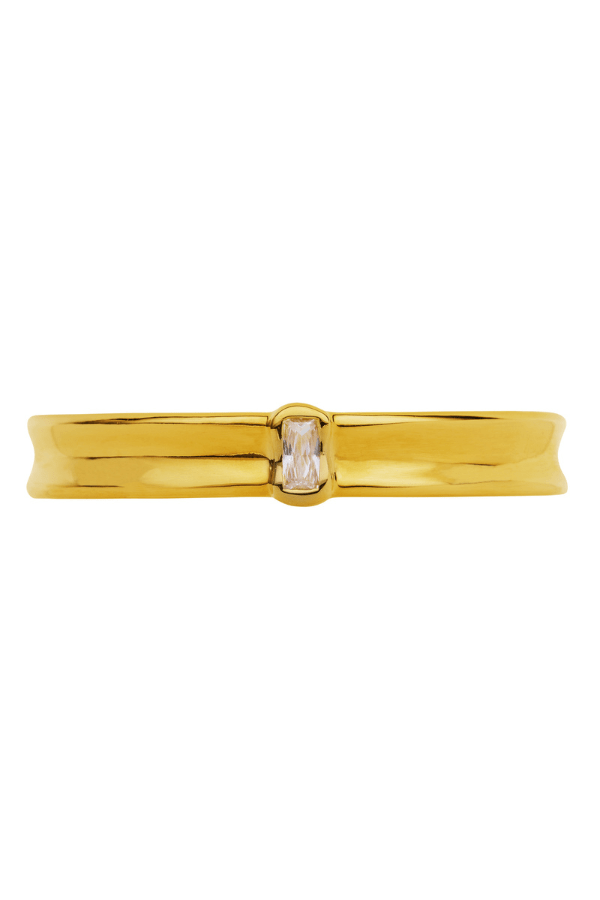 Nerine Bracelet by Amber Sceats, handcrafted in Italy with 24K gold plating and cubic zirconia, a trendy and elegant piece for any outfit.