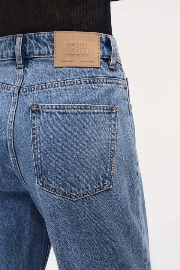 Coco Relaxed in Milano by Neuw Denim, high-rise straight-leg jeans in premium Italian rigid denim. Perfect for elevated everyday wear.