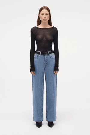 Coco Relaxed in Milano by Neuw Denim, high-rise straight-leg jeans in premium Italian rigid denim. Perfect for elevated everyday wear.