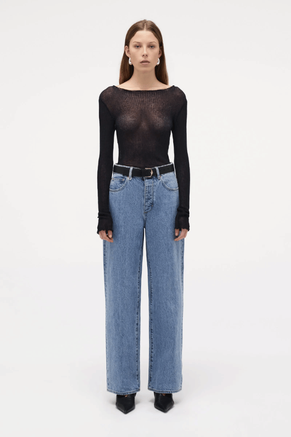 Coco Relaxed in Milano by Neuw Denim, high-rise straight-leg jeans in premium Italian rigid denim. Perfect for elevated everyday wear.