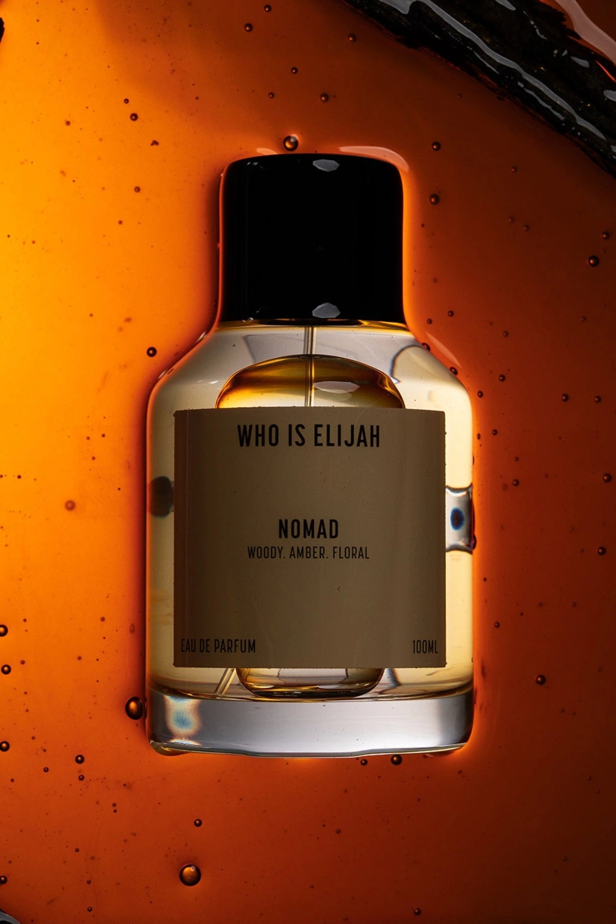 NOMAD by Who Is Elijah is a versatile fragrance with notes of Egyptian Jasmine, Saffron, Almond, Amberwood, and Musk.