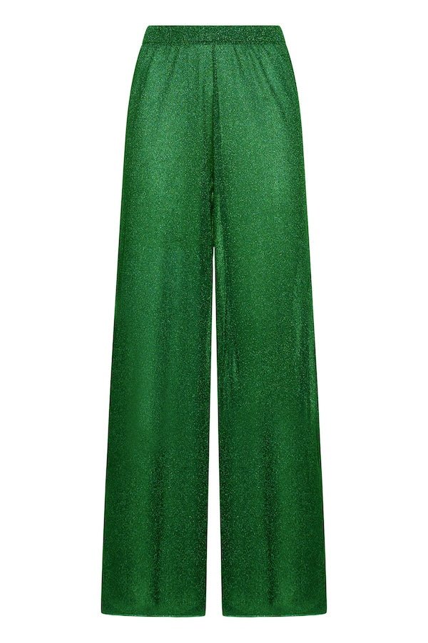 Lumiere Pants Emerald Green by Oséree, premium straight-fit pants with effortless elegance, perfect for stylish day or night occasions