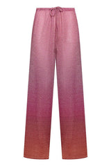 Lumiere Shade Pants Sunset by Oséree, elegant straight-fit pants with a metallic finish, perfect for stylish day-to-night looks and special events