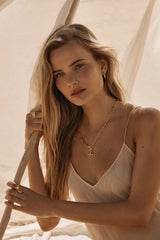 Onyx Ring by Amber Sceats - gold textured ring with round crystal detail, designed for a bold elevated statement.
