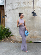 Othelia_Gown_Mushroom_by_Effie_Kats_a_sheer_mesh_gown_with_signature_neckline_and_earthy_tone._Perfect_for_autumn_weddings_or_dinners.