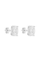 Oval Studs 2ct by Porter Jewellery, silver oval-cut cubic zirconia stud earrings with timeless sparkle for everyday wear.