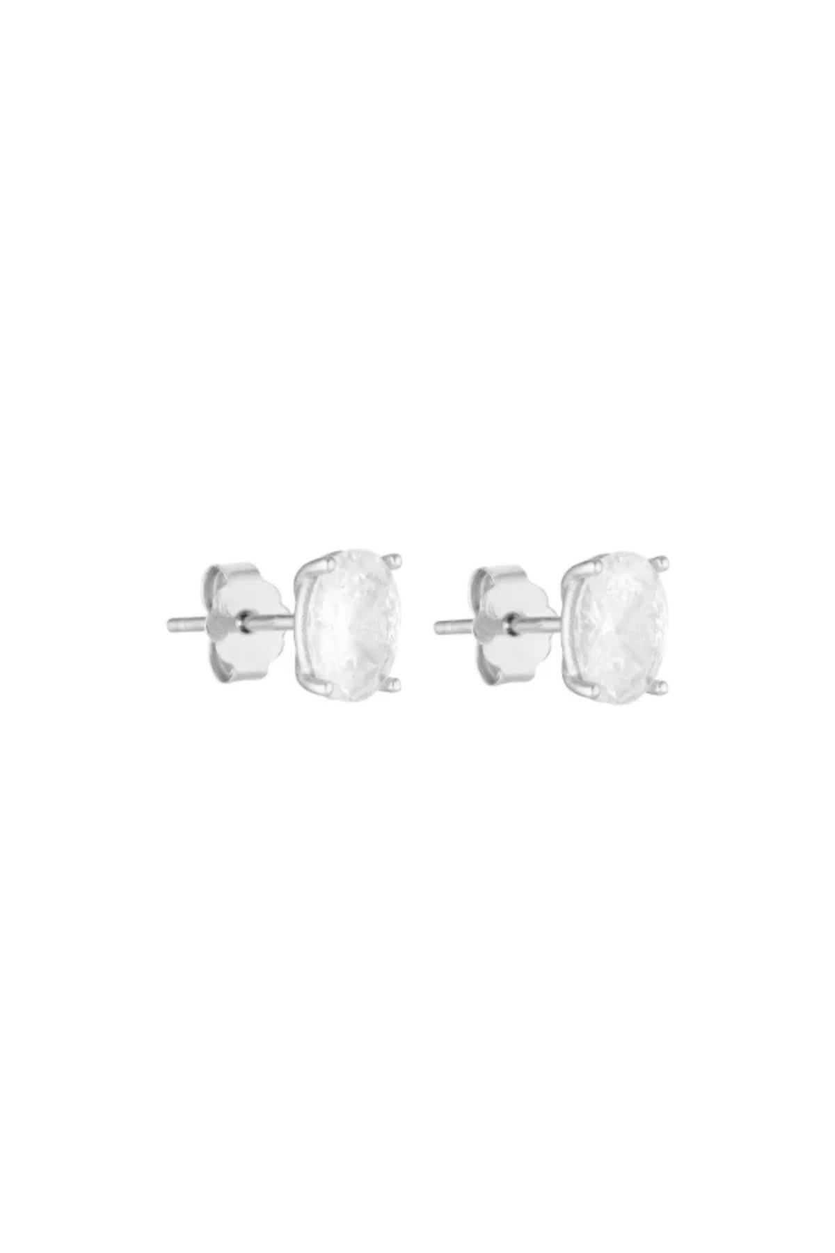 Oval Studs by Porter Jewellery, timeless 1ct cubic zirconia gems in 18k gold vermeil sterling silver, perfect everyday essential.