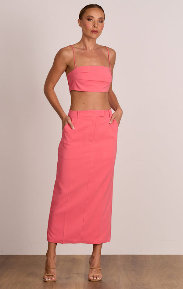 Pasduchas | Ace Tailored Skirt Punch Pink | Girls with Gems