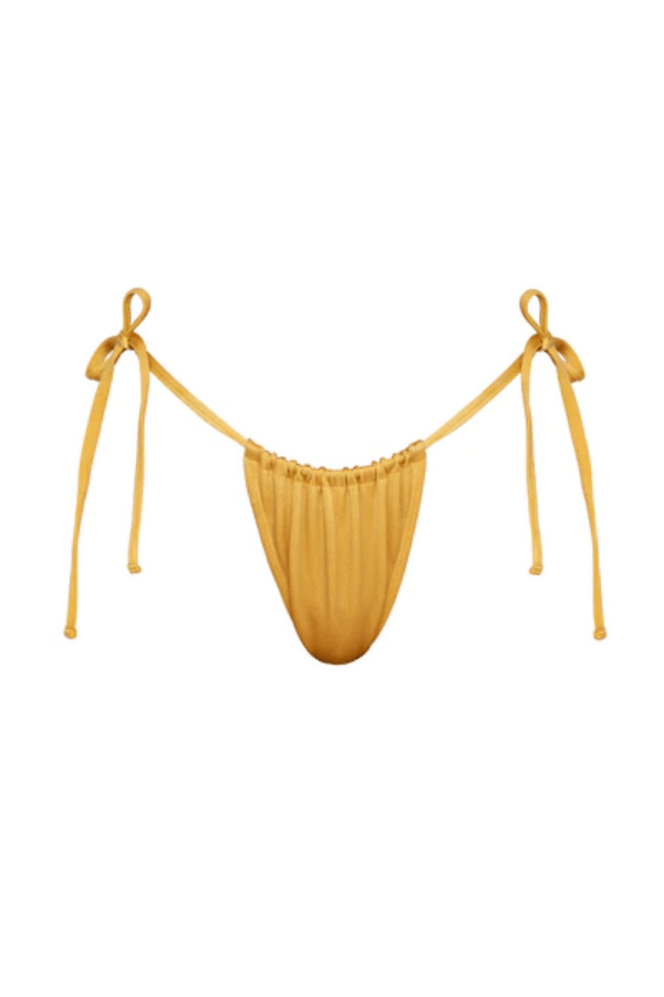 Paloma Bottom Lusso by Sommer Swim, tie side bikini bottoms with brazilian cut. Perfect for beach days or mix and match swim looks.