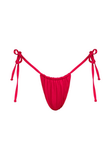 Paloma Bottom Magenta by Sommer Swim, tie side bikini bottoms with brazilian cut. Perfect for beach days or mix and match swim looks.