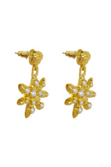 Pari Earrings Gold by Mountain and Moon – gold plated statement earrings with bold design. Perfect for elevated styling.