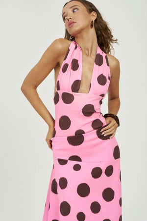 Paris Top Big Dotty by Summi Summi – cotton blend statement top with bold dot print for elevated summer styling.