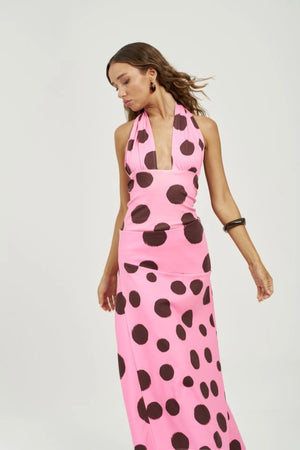 Paris Top Big Dotty by Summi Summi – cotton blend statement top with bold dot print for elevated summer styling.