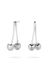 Penelope Earrings in Silver by Avant Studio, silver cherry earrings with playful design. Perfect for everyday wear or statement styling.