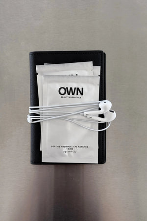 Peptide Hydrogel Eye Patches by OWN Beauty Essentials – cooling under eye patches with peptides and caffeine to hydrate and refresh.