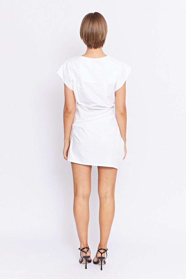 Pfeiffer | Exclusive Grenada Mini Twist Dress White | Girls With Gems