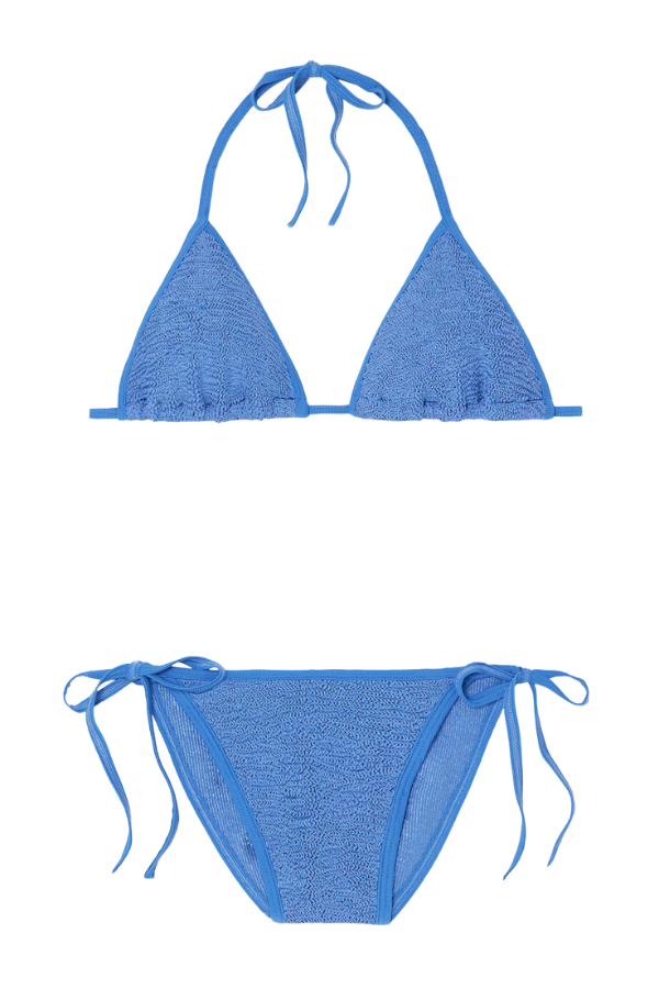 Hunza G | Gina Bikini Metallic Denim | Girls with Gems