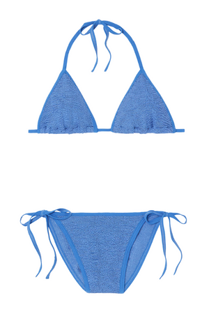 Hunza G | Gina Bikini Metallic Denim | Girls with Gems